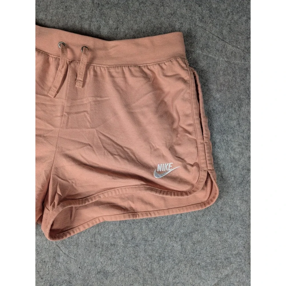 Nike Womens Sportswear Jersey Dolphin Shorts Pink Dusty Rose CJ1688-645